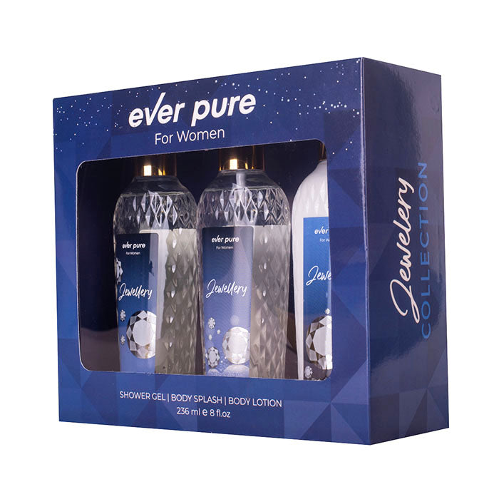 Ever Pure Jewellery Set For Women Shower Gel 236ml + Body Splash 236ml + Body Lotion 236ml